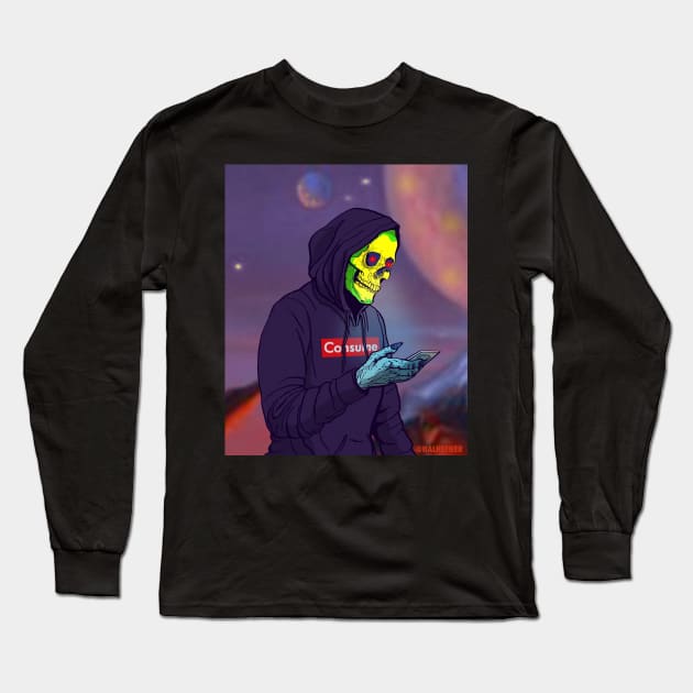 EVIL SORCERER OF SUPREME MATERIALISM Long Sleeve T-Shirt by HalHefner